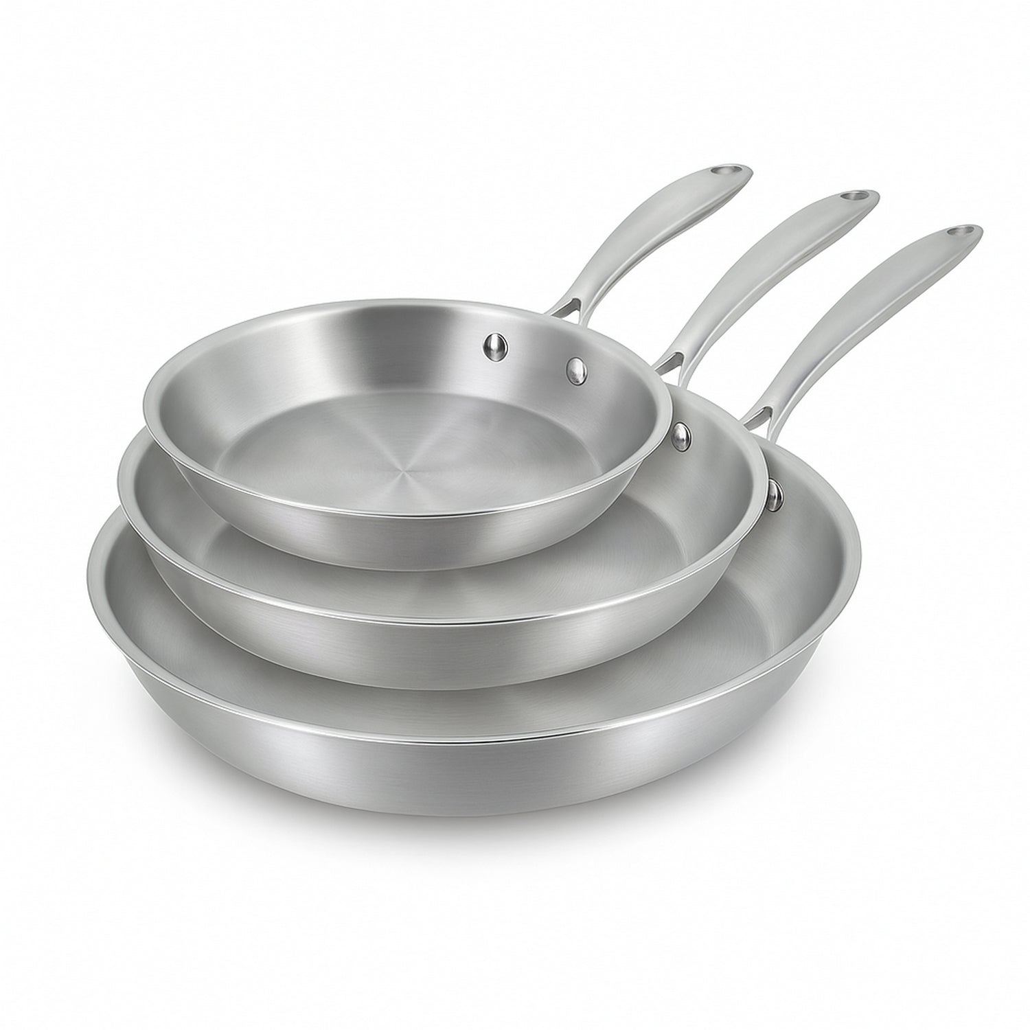 Sauteuse Bekaline Evolution 24 Cm Acier Inox 18/10 - Poignées Amovibles, Triple Fond, Tous Feux Y Compris Induction