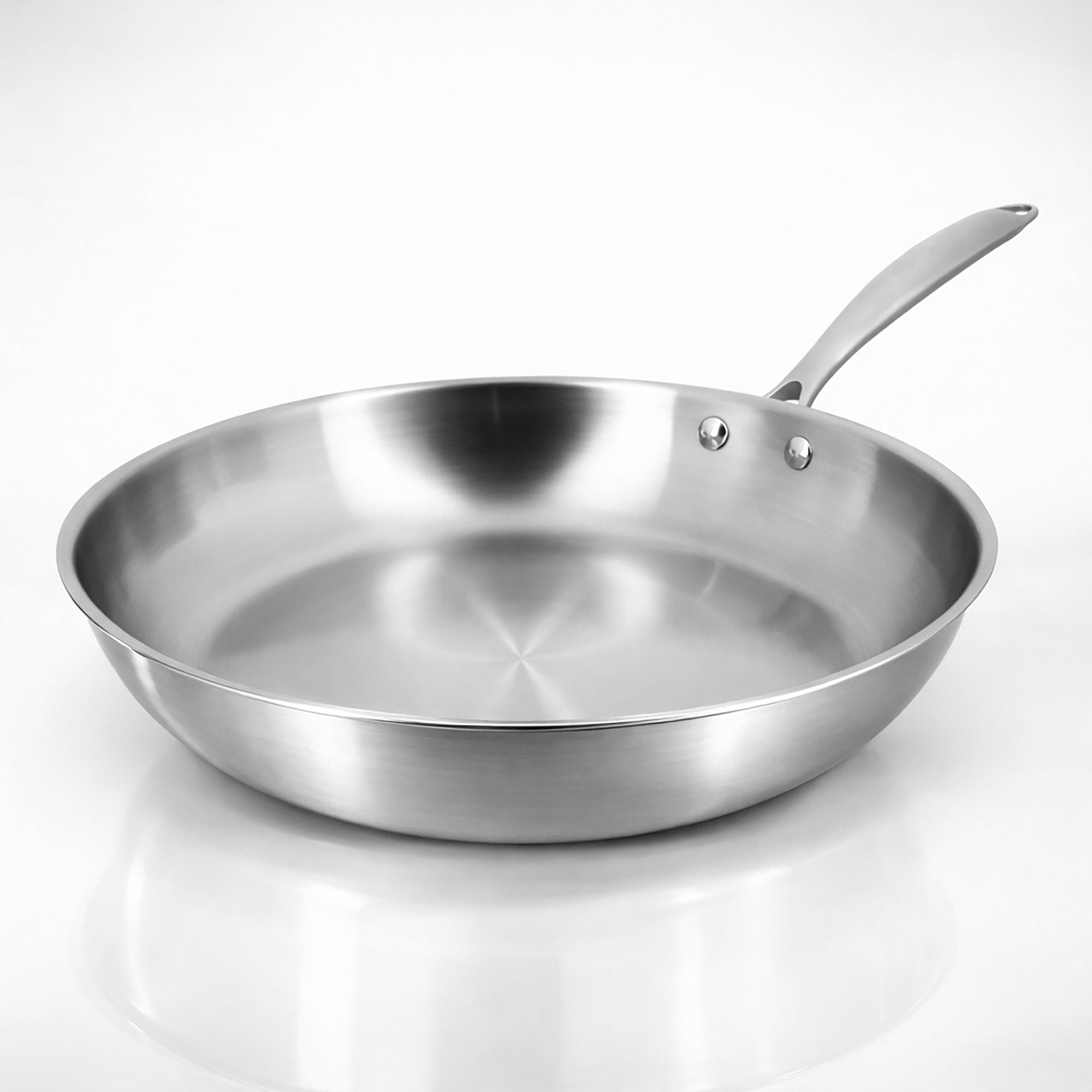 Poêle à frire inocuivre De Buyer cuivre-inox laiton - 3