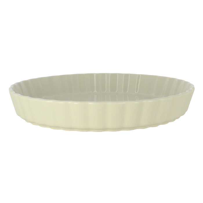 Tourtière Octave en grès beige 29cm