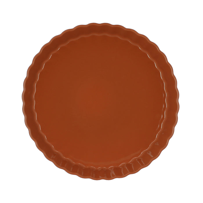 Tourtière Octave en grès terracotta 29cm