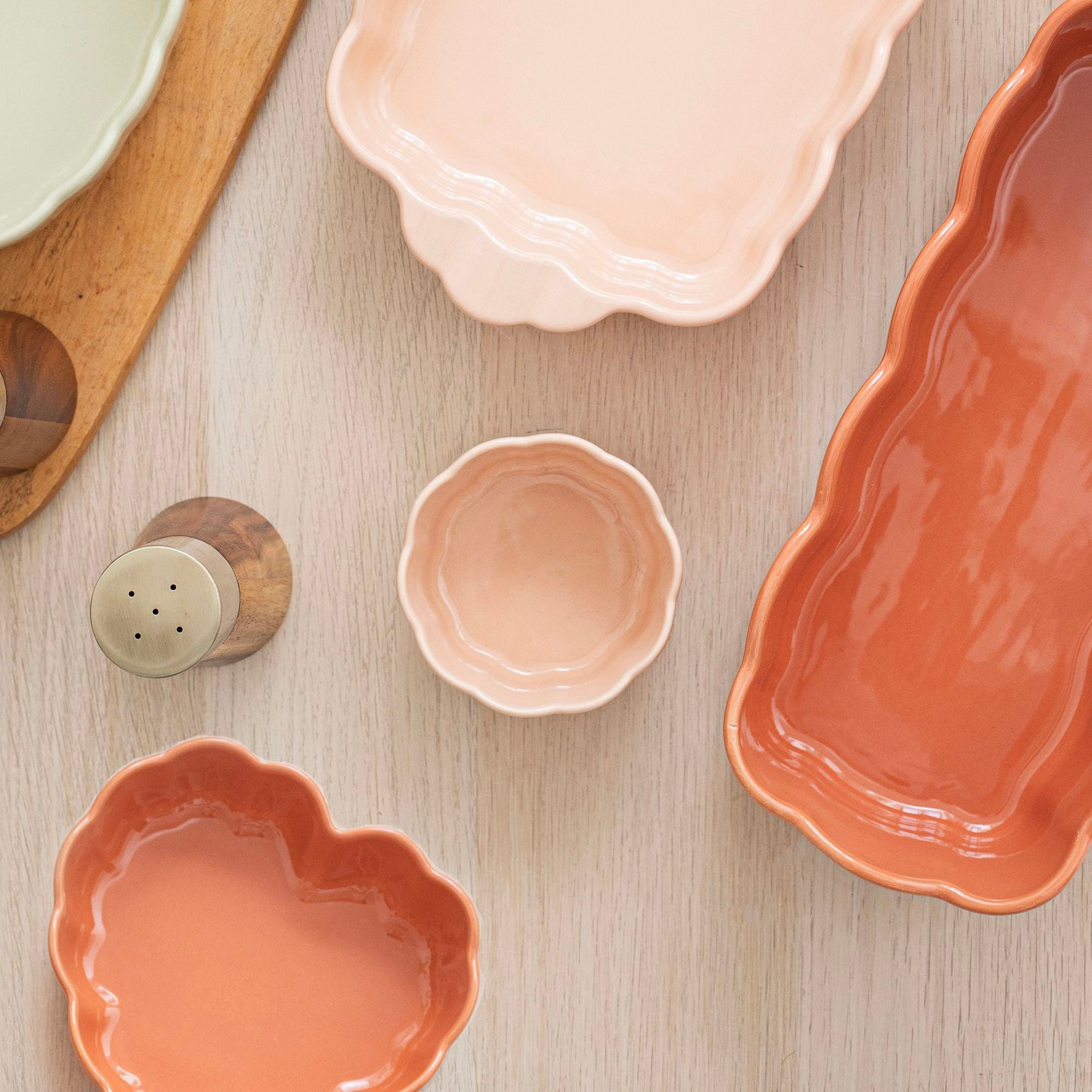 Ramequin Fiorella en Grès Rose Ø9 cm