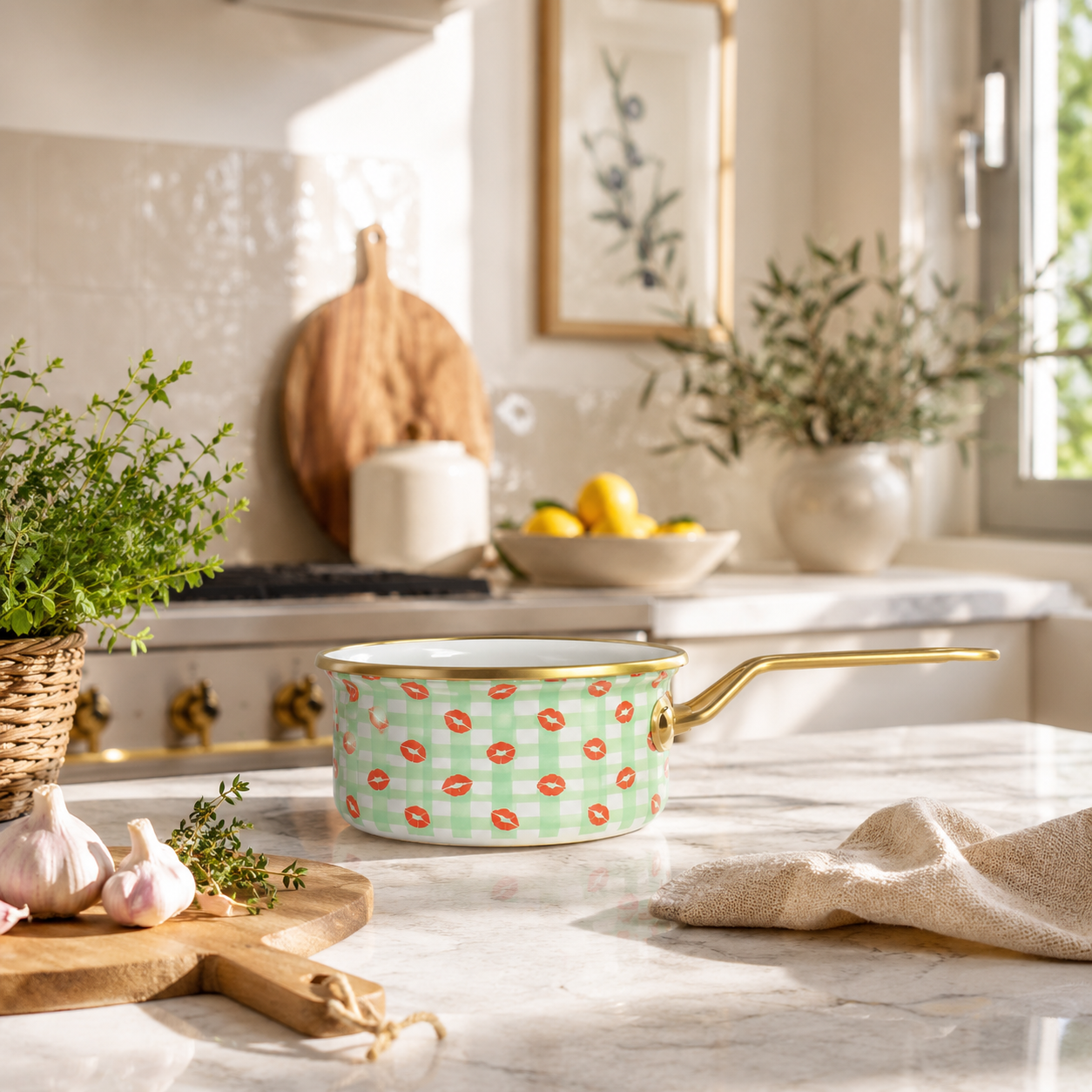 Casserole Vichy 16cm en acier émaillé
