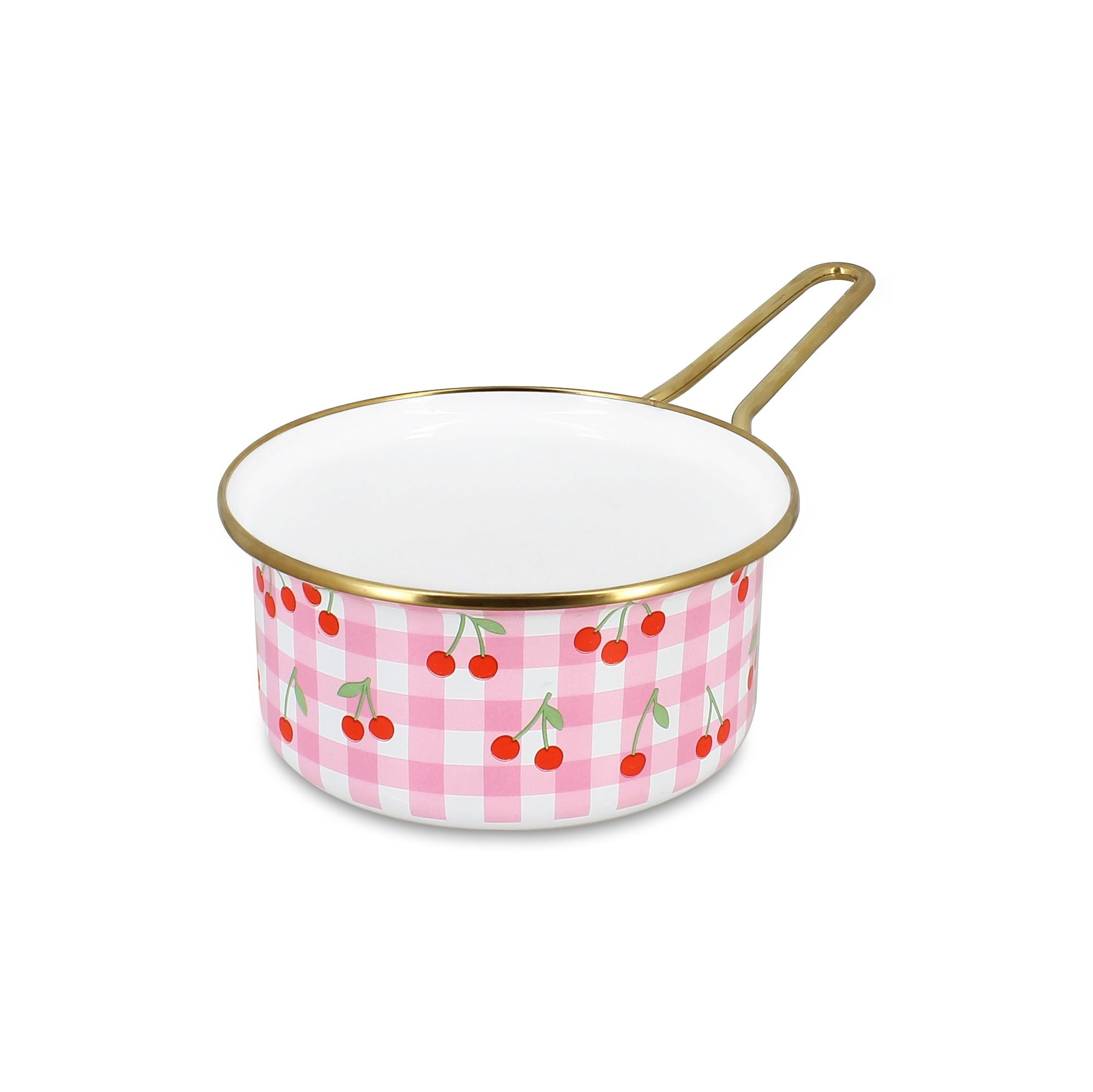 Casserole Vichy Cerise 16cm en acier émaillé