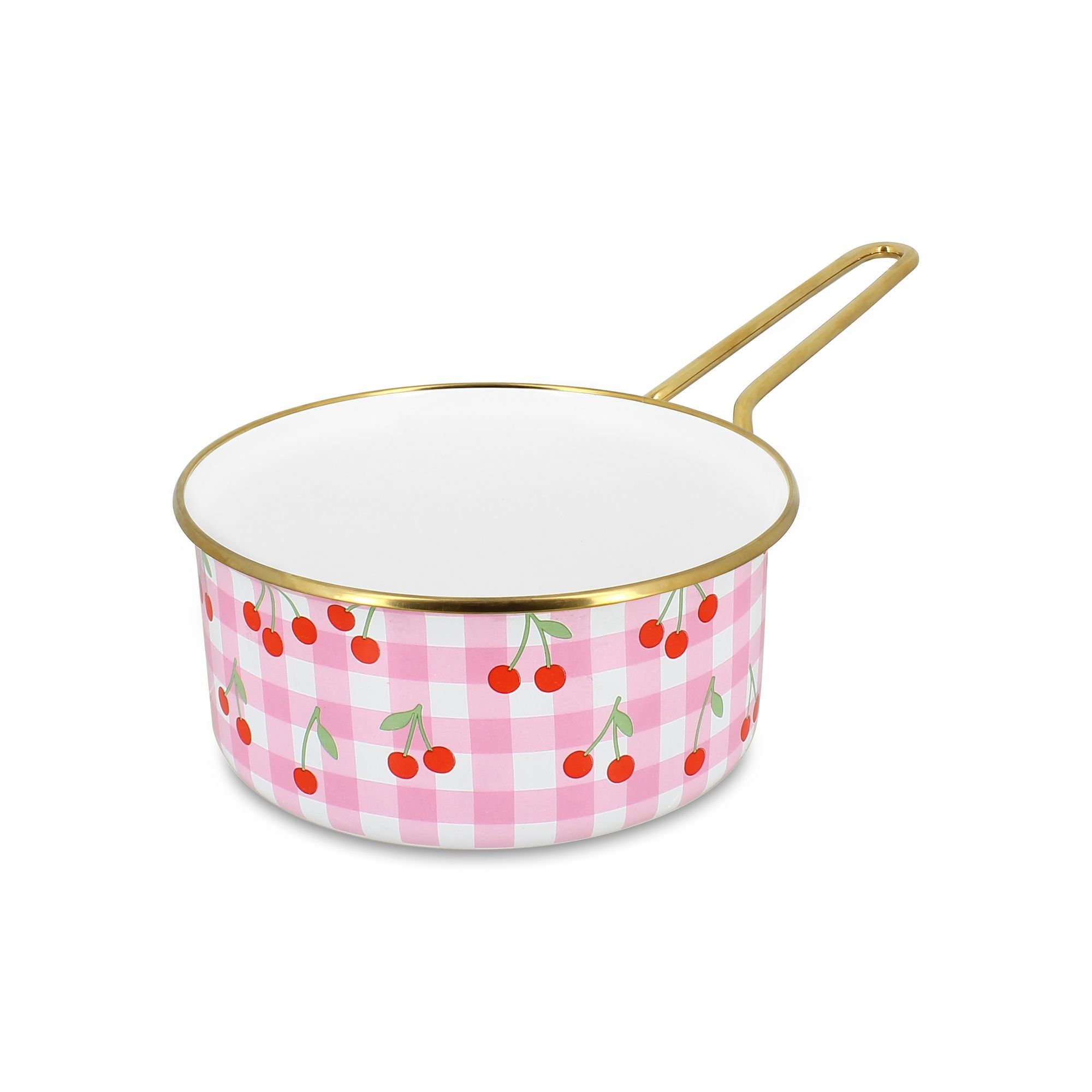 Casserole Vichy Cerise 18cm en acier émaillé