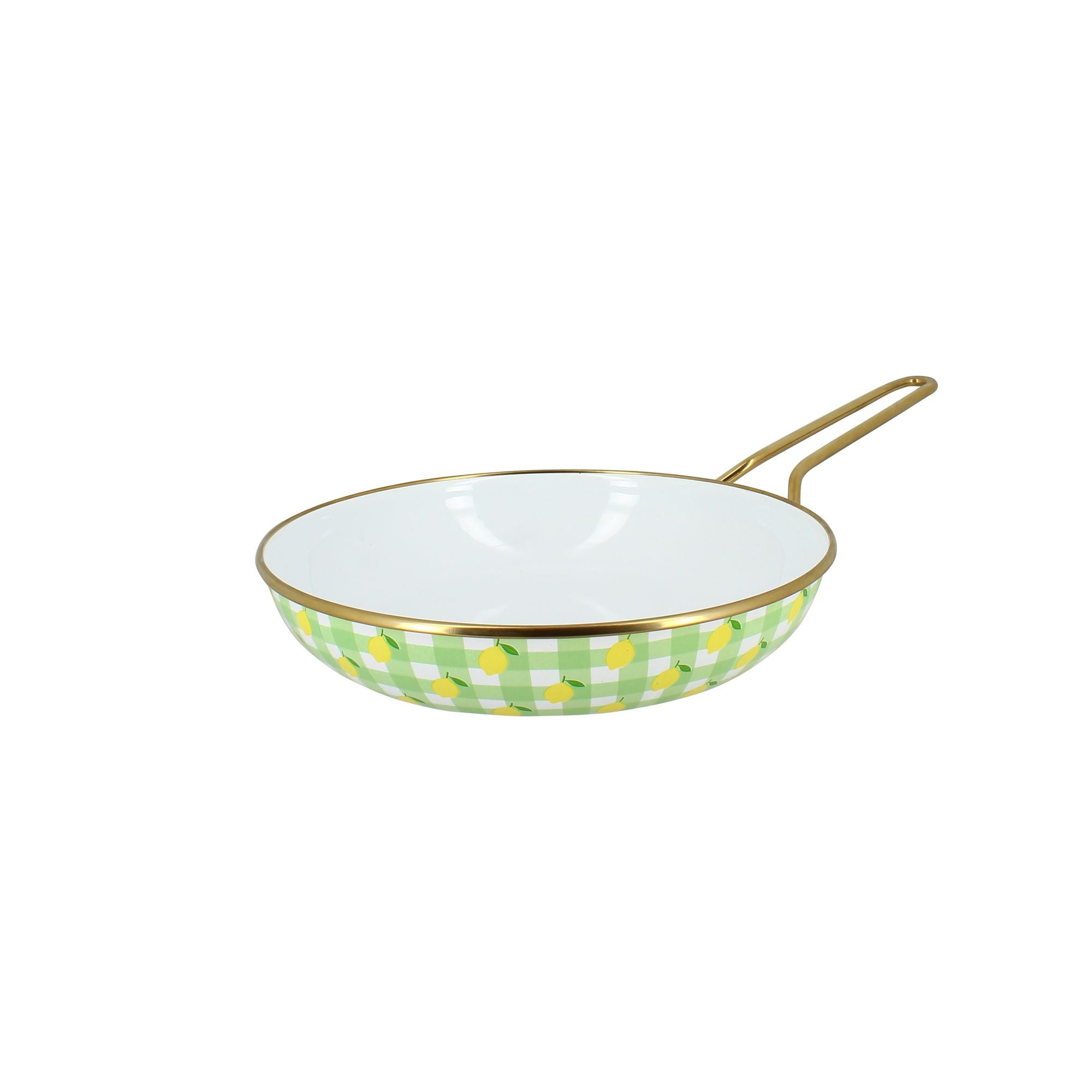 Poêle Vichy Citron 24cm en acier émaillé