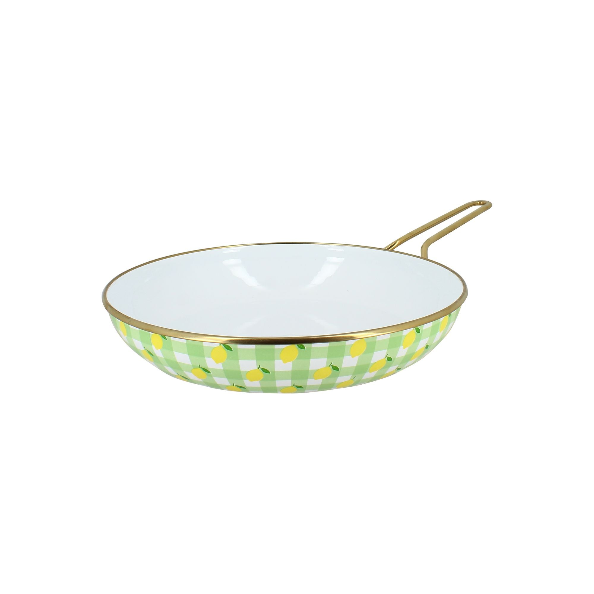 Poêle Vichy Citron  28cm en acier émaillé