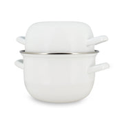 18 cm enamelled steel mussel pot