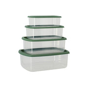 Set of 4 storage boxes with lids