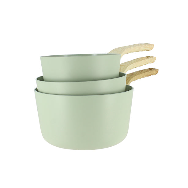 Set de 3 Casseroles Colorama Céladon 16/18/20 cm