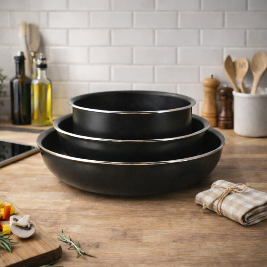 Set de 4 pièces Iris en aluminium pressé