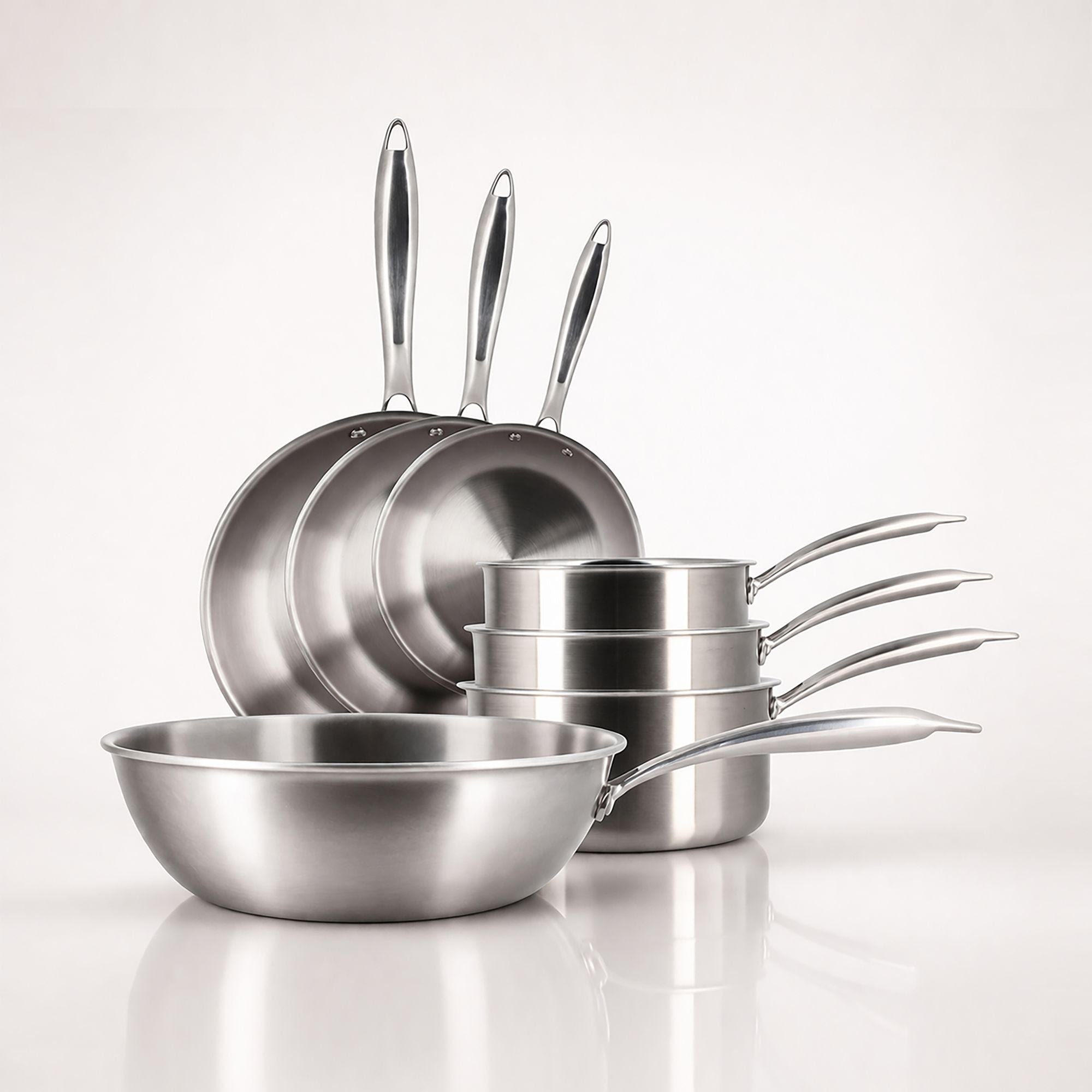 Set de 7 pièces Triply en acier inoxydable triple couche 🇫🇷