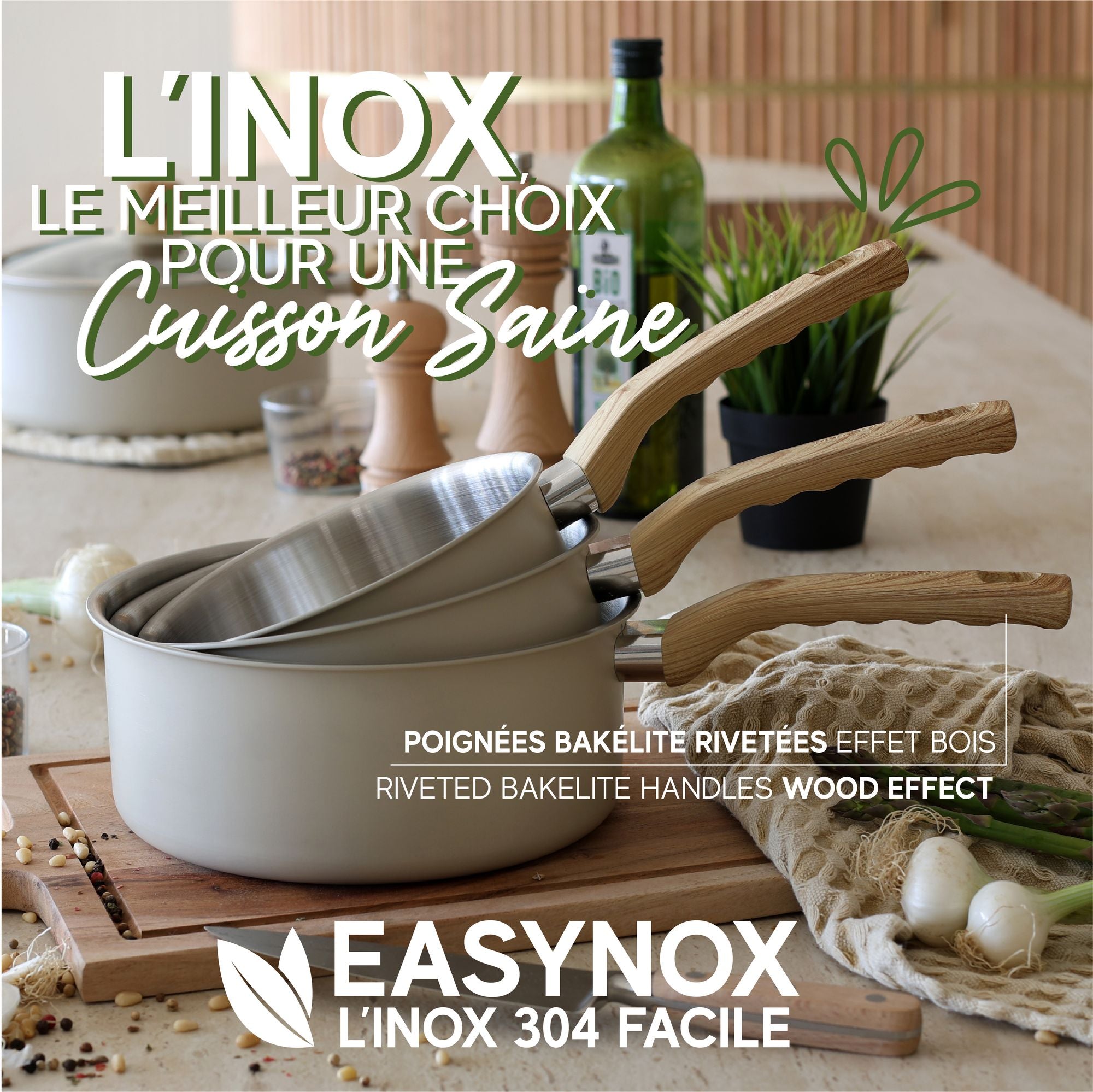 Set de 8 Pièces Easynox Inox & Aluminium