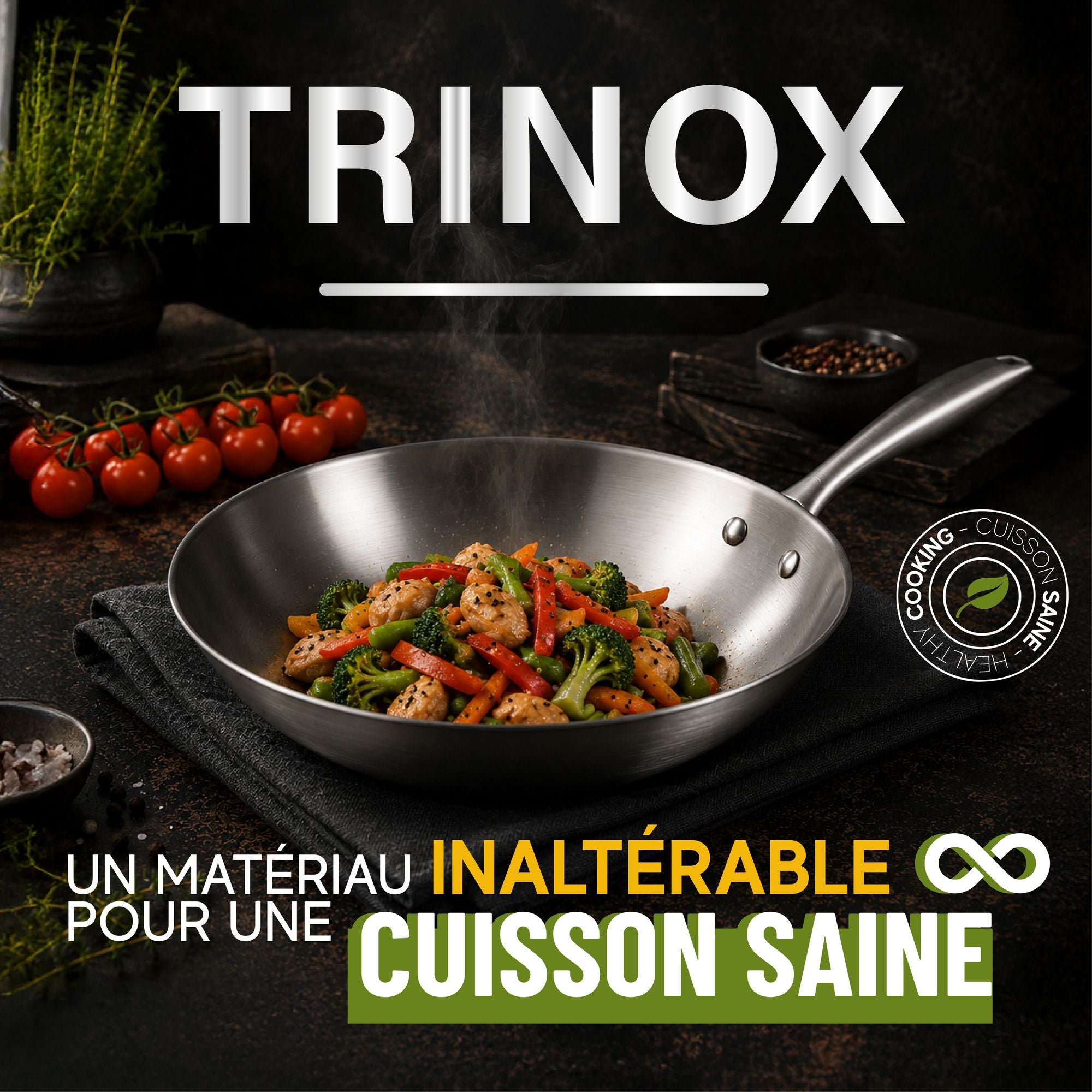 Set de 5 pièces Trinox en acier inoxydable triple couche