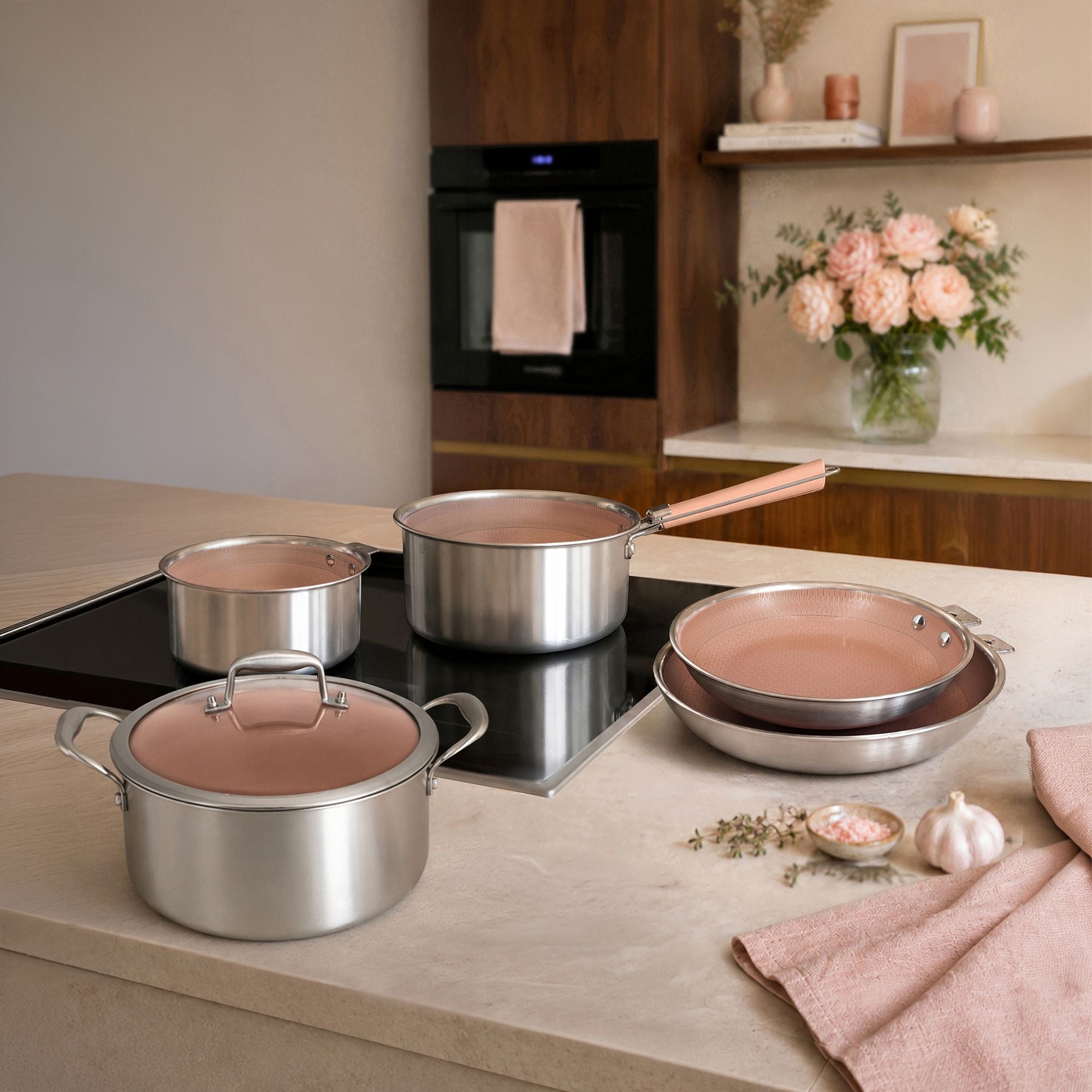 Set de 6 pièces Aglaé en acier inoxydable