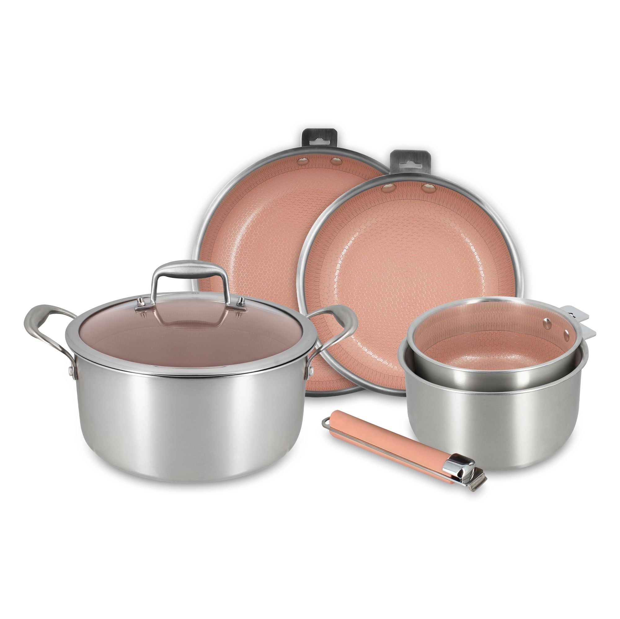 Set de 6 pièces Aglaé en acier inoxydable