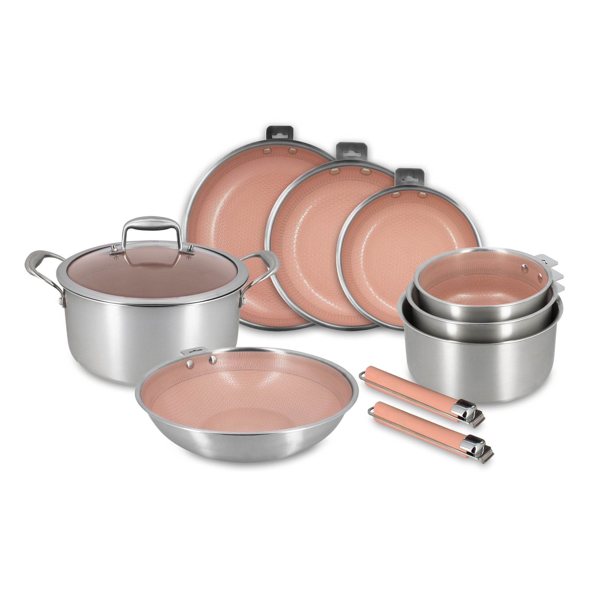 Set de 10 pièces Aglaé en acier inoxydable