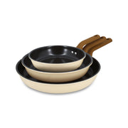 Lot de 3 poêles Praticook en acier carbone