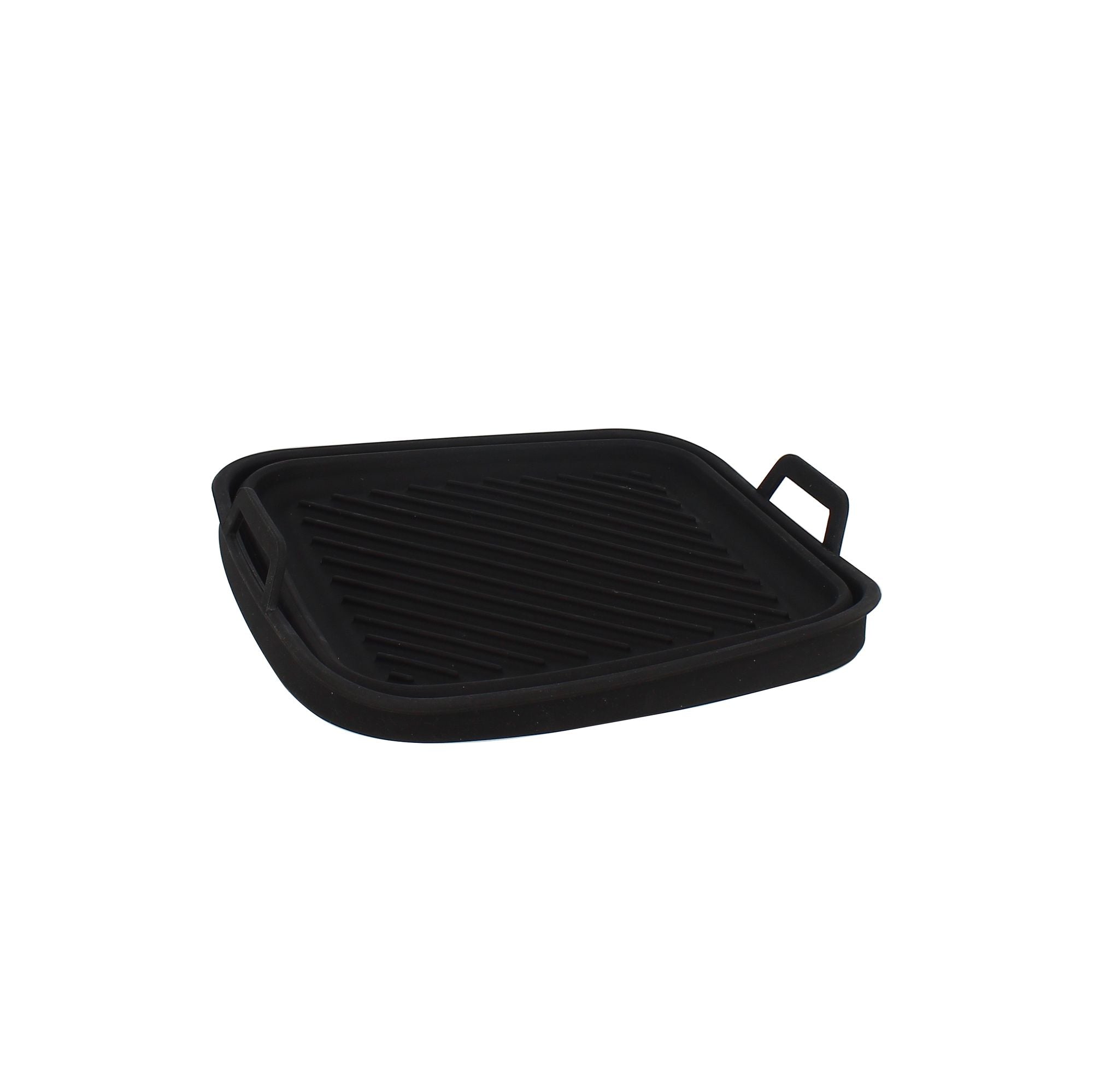 Moule Carré en Silicone Noir Ø20 cm pour Friteuse à Air