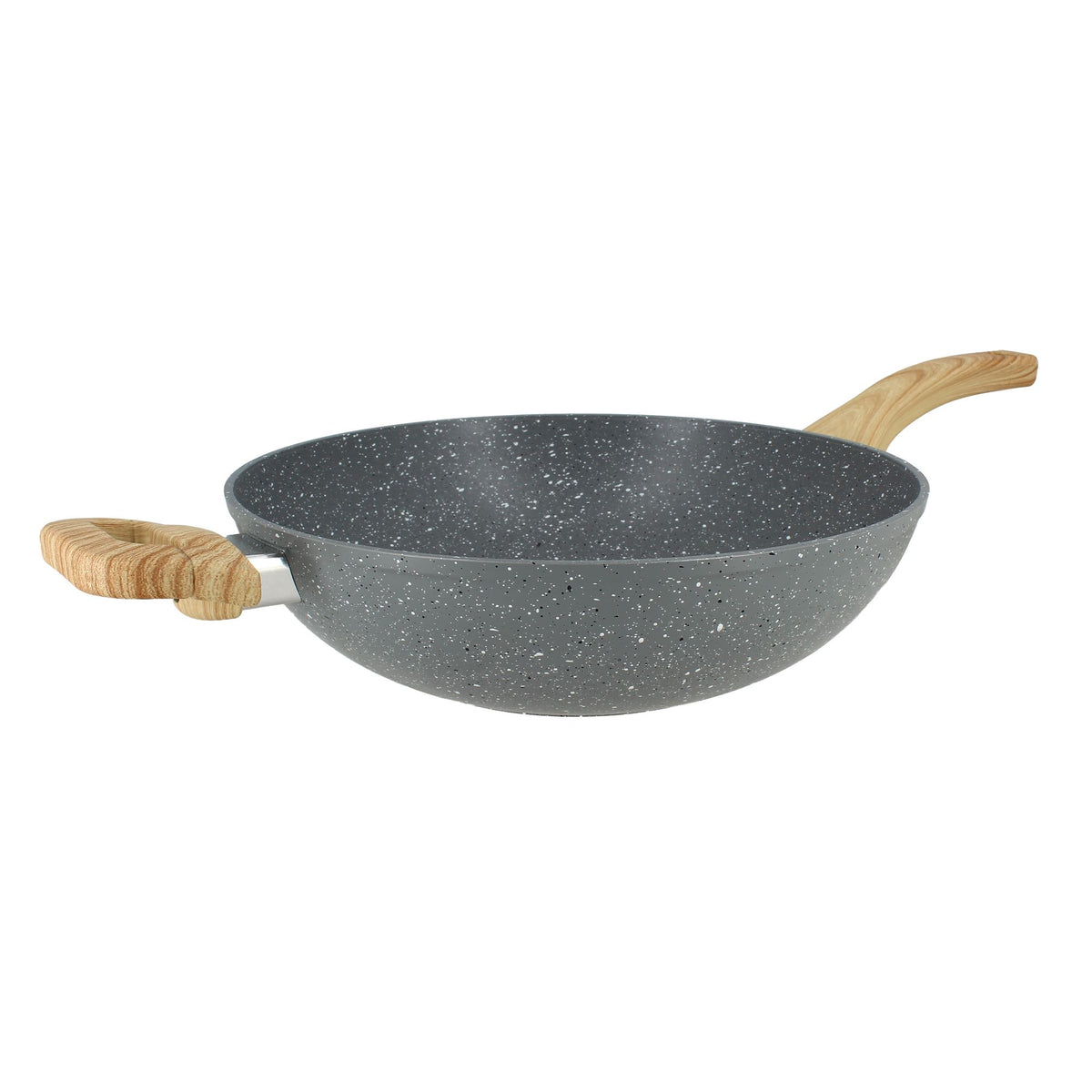 Wok Cannelle en aluminium forgé 28 cm