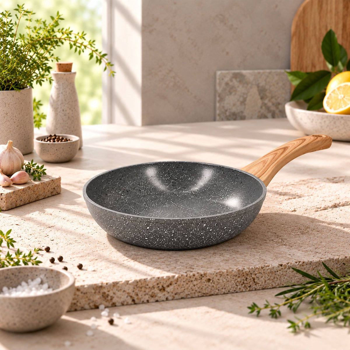 Cannelle pan in forged aluminum 24 cm