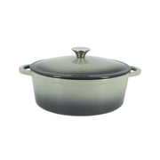 Cocotte en fonte ovale 4L Volcano - 28cm - Verte