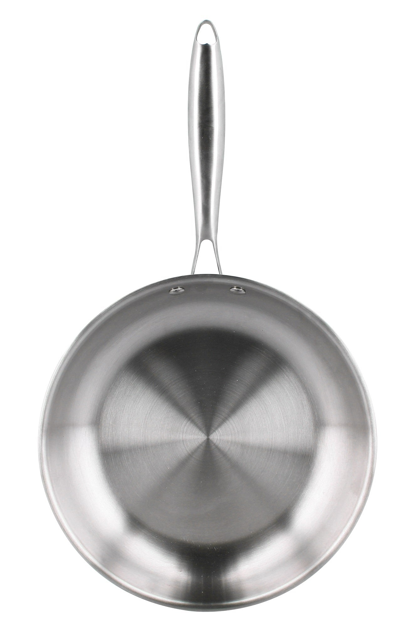 Lot De 2 Poêles Inox Trinox 24 Et 28 Cm - Structure 3 Couches, Compatible Induction, Manche Ergonomique - Qualité Professionnelle