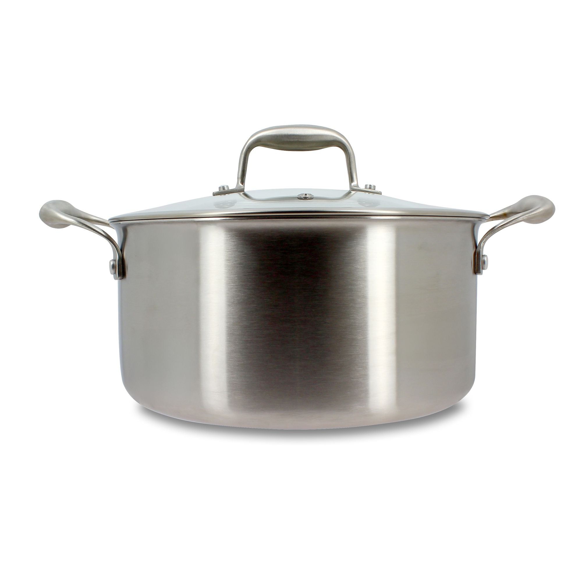 Faitout Trinox Ø24 cm avec Couvercle en acier inoxydable triple couche