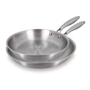 Set of 2 Trinox Frying Pans Ø24 &amp; 28 cm Stainless Steel