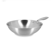 Wok Trinox Ø28 cm en acier inoxydable triple couche