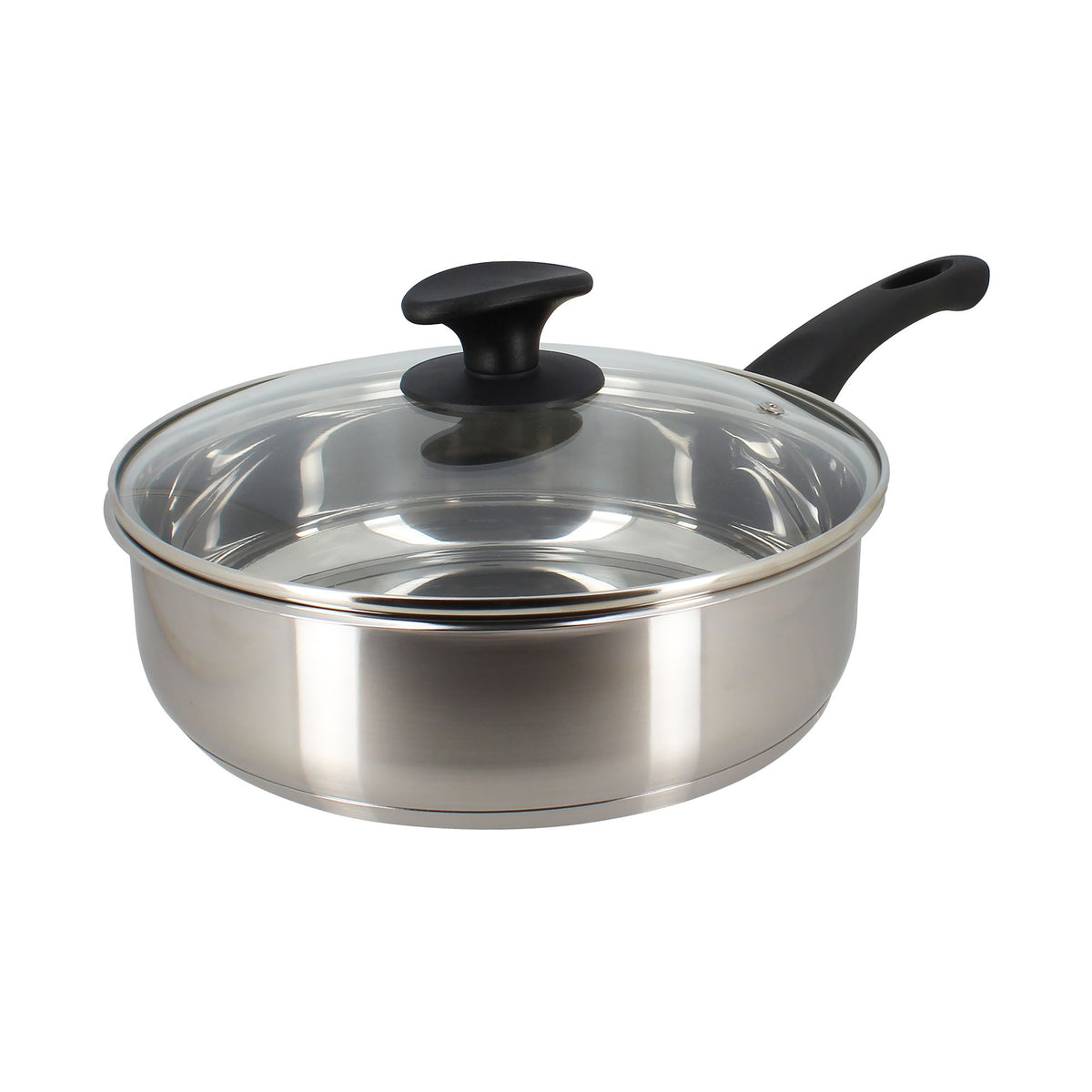 First 24 cm stainless steel sauté pan with lid