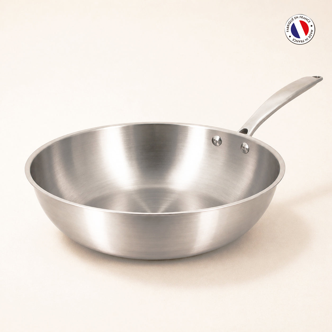 Wok Triply en acier inoxydable triple couche 28 cm 🇫🇷