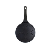 Poêle à pancake en forme de cœur 26cm en aluminium 4 trous