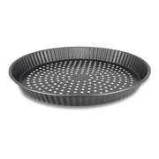 Amandine perforated tart mold in carbon steel 30 cm