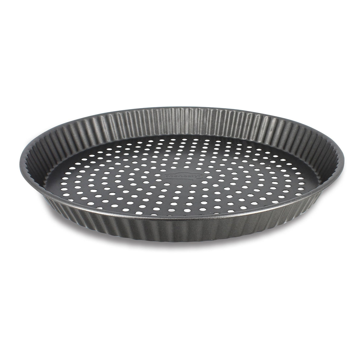 Amandine perforated tart mold in carbon steel 30 cm