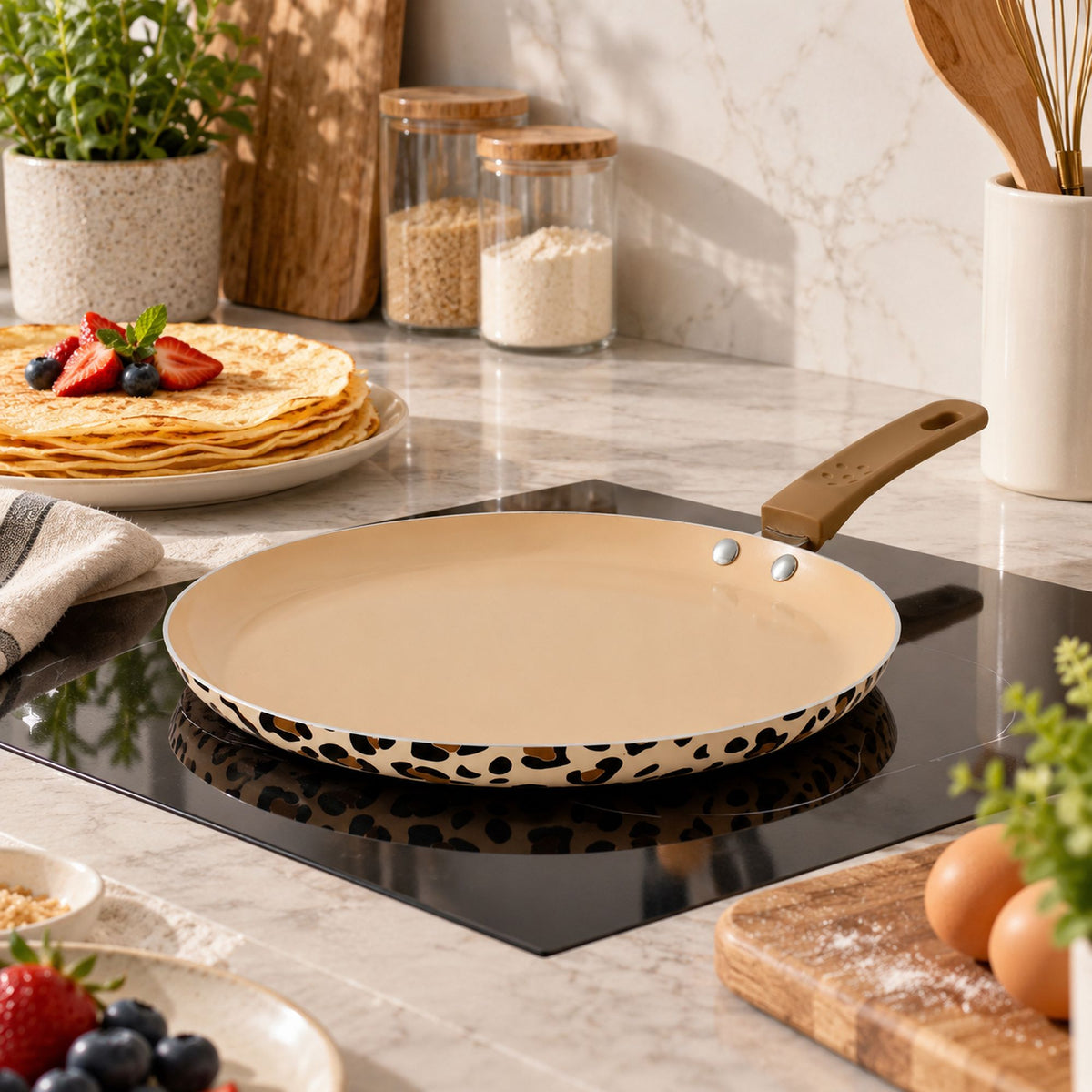 Crêpière Léopard 24cm en aluminium