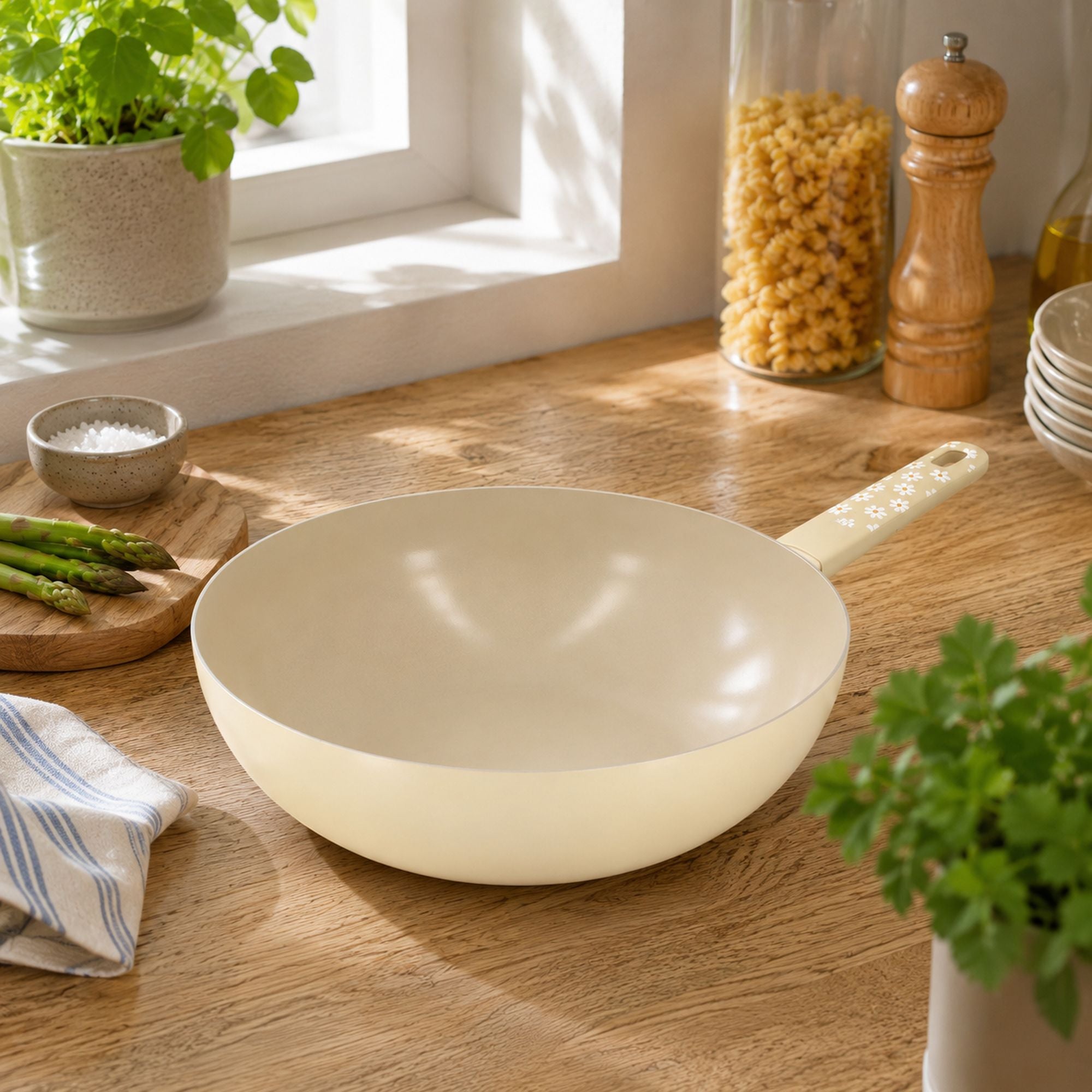 Wok Marguerite 28cm en aluminium