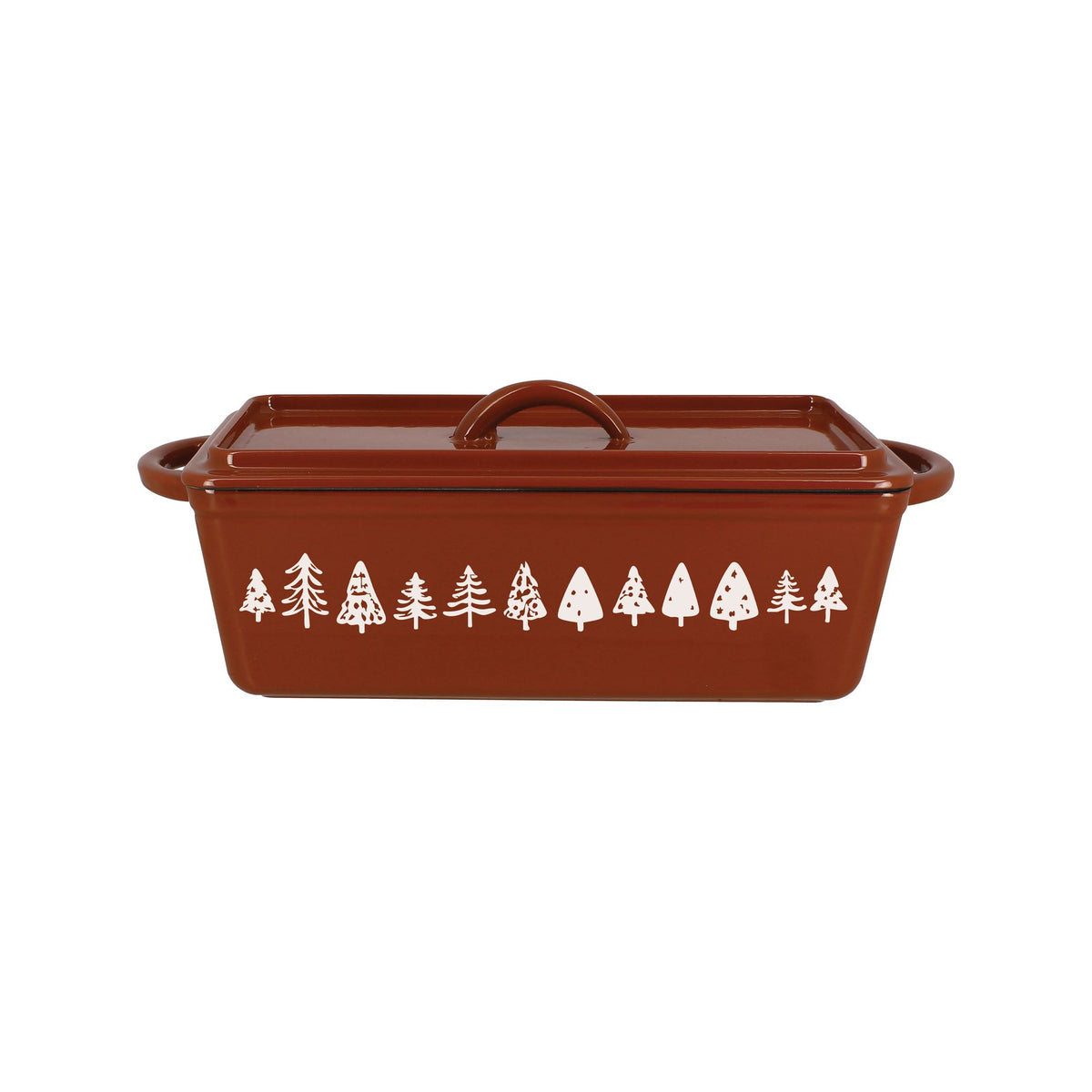 Terrine mountain 34x13.5cm cast iron brick with decor