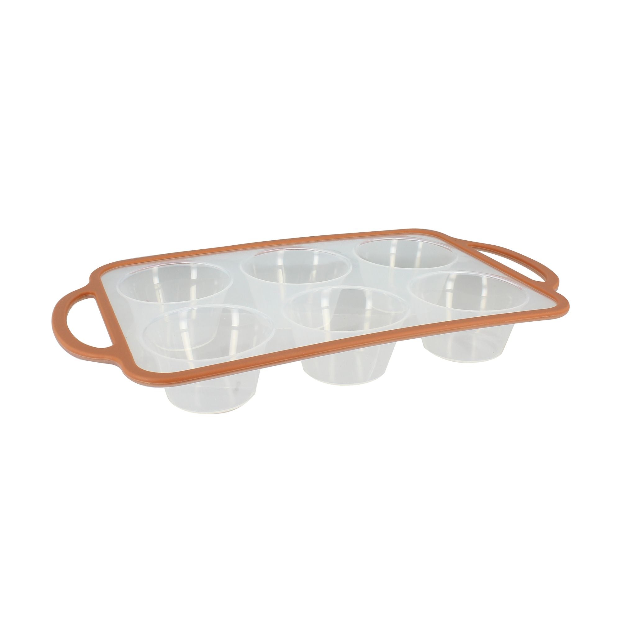 Mady 6-Cavity Round Silicone Carbon Steel Baking Pan
