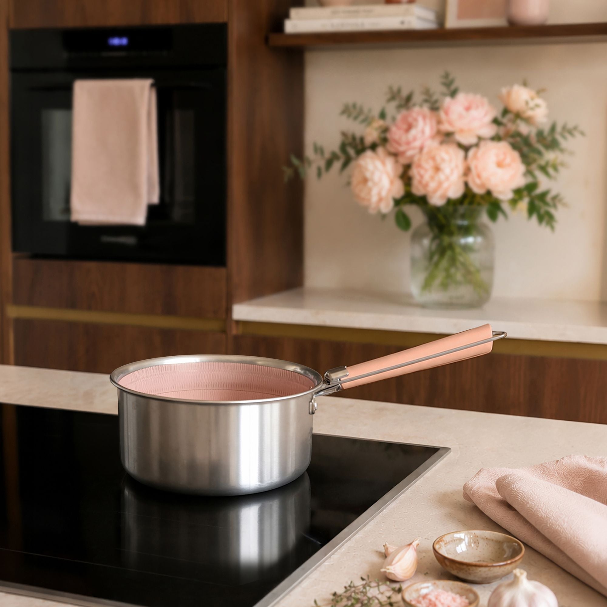Casserole Aglaé 18cm en acier inoxydable