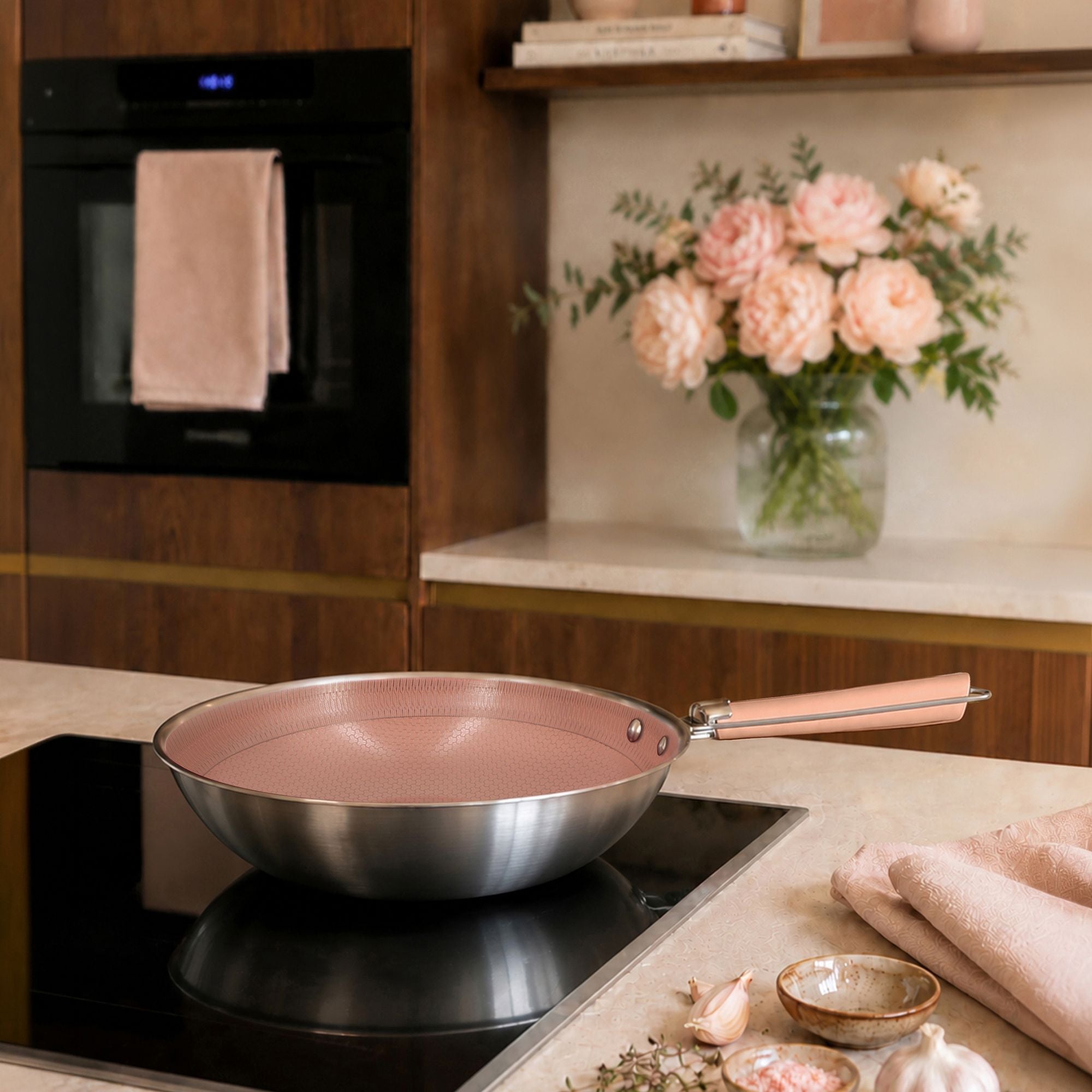 Aglae 28cm Stainless Steel Wok