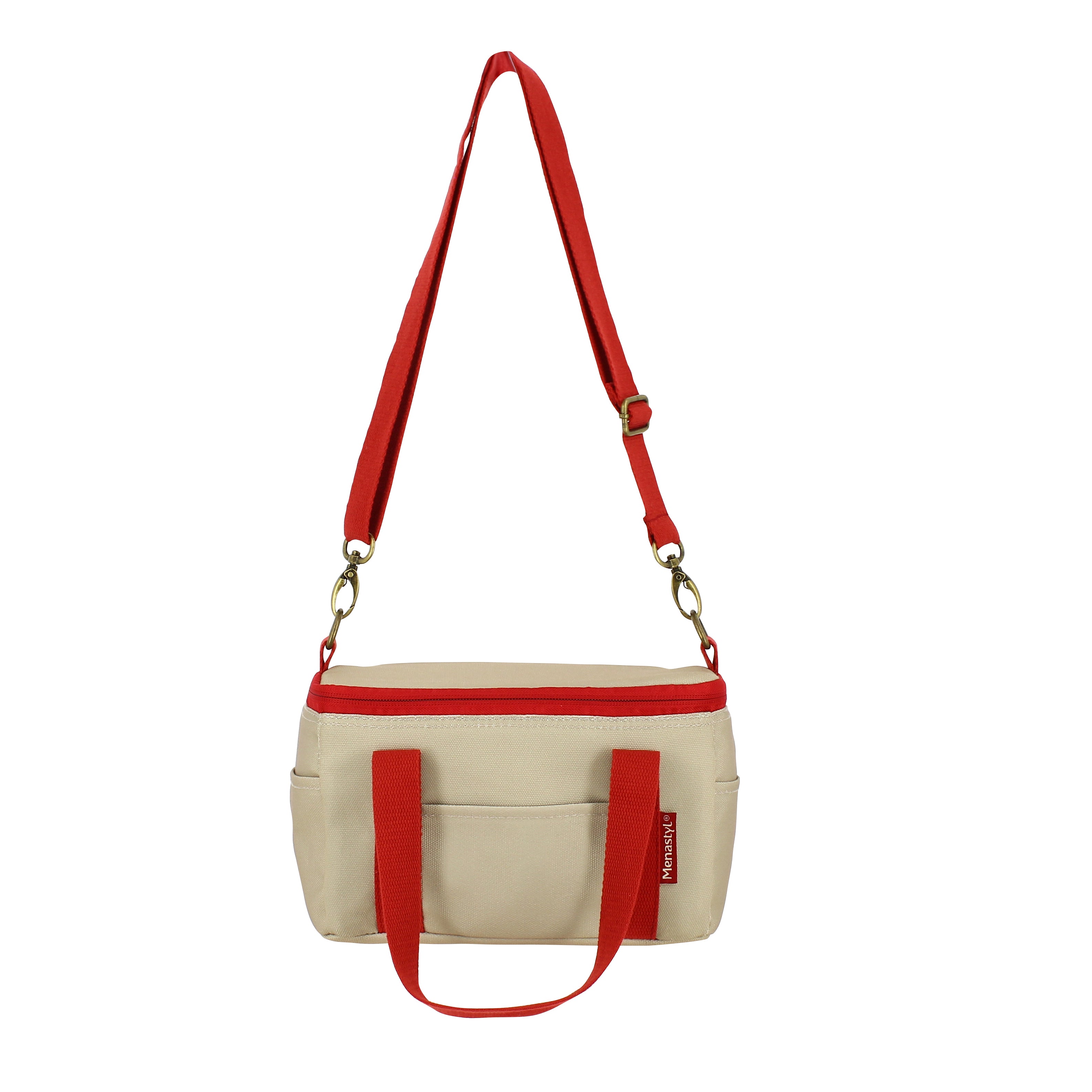 Sac lunch Colorama 5L beige et magenta