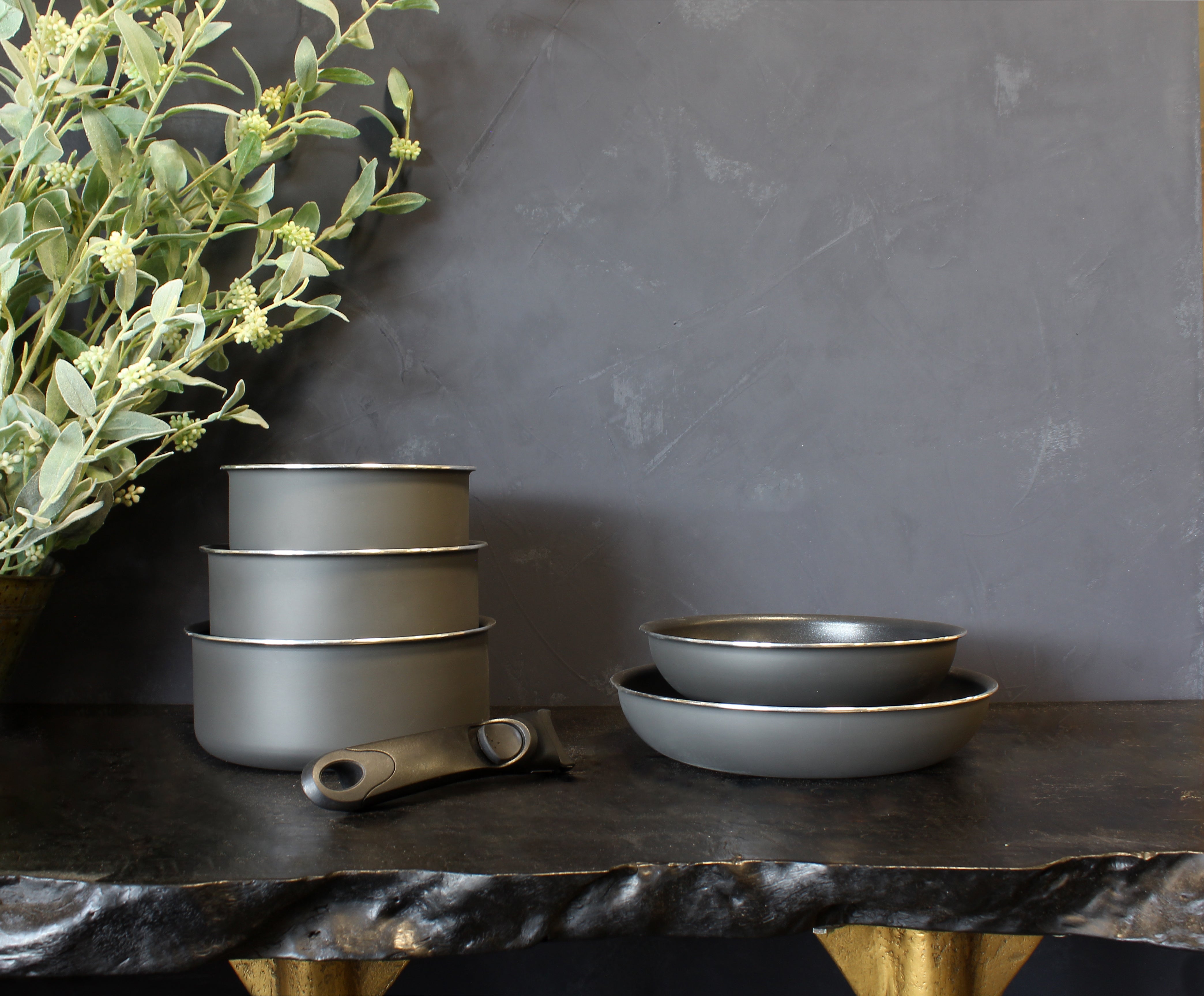 Set de 4 pièces Iris en aluminium pressé