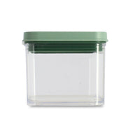 Boîte hermétique 500 ml transparente avec couvercle vert Menastyl, vue de face sur fond blanc