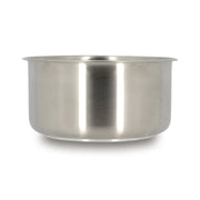 Casserole Iris amovible 16 cm en acier inoxydable Menastyl, vue de face sur fond blanc