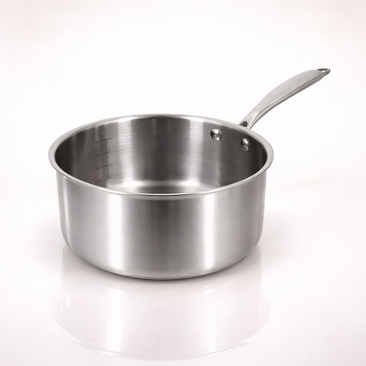 Casserole Triply en acier inoxydable triple couche 18 cm 🇫🇷 - Menastyl - Casserole