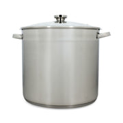 Marmite 17L 32cm en acier inoxydable avec couvercle en verre - Menastyl - Marmite