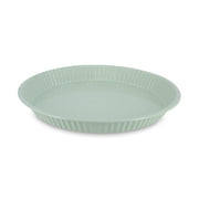 Moule à tarte Céladon 28 cm Menastyl en acier carbone, vue de trois quarts sur fond blanc