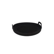 Moule Rond en Silicone Noir Ø19 cm pour Friteuse à Air - Menastyl - 
