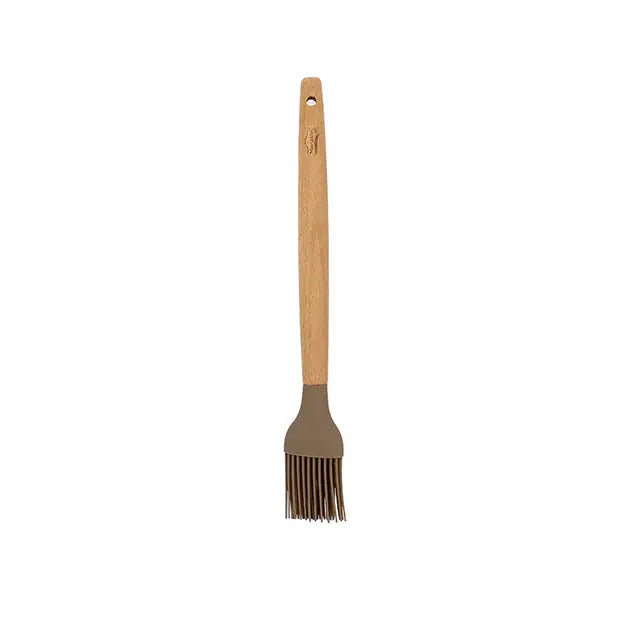 Pinceau Eliott en silicone avec manche en bois - Menastyl - Pinceau