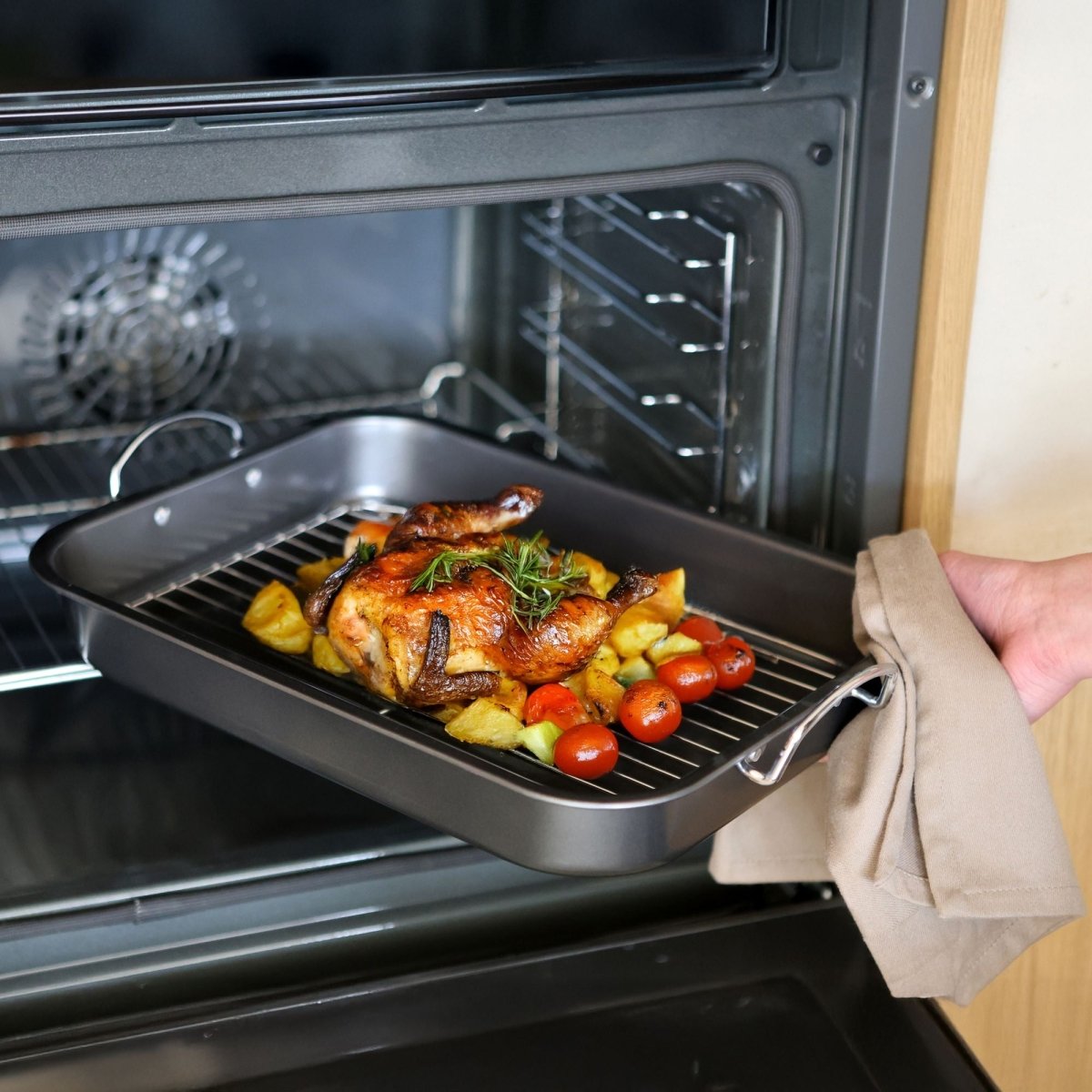 Plat rôtisserie Amandine en acier carbone 37 cm - Menastyl - Plat à four